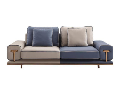 Luxus Wohnzimmer Sofa 3 Sitzer Polstersofa Textil Sitz Design Couch Modern